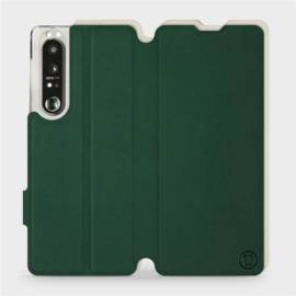 Hülle für Sony Xperia 1 III - Farbe Grün mit Platin
