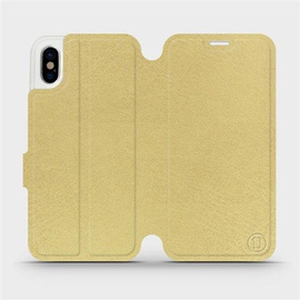 Hülle für Apple iPhone X - Farbe Gold&Orange