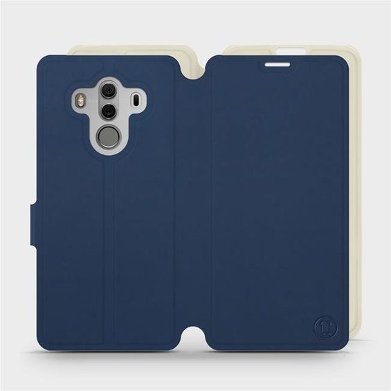 Hülle für Huawei Mate 10 Pro - Farbe Marineblau mit Platin
