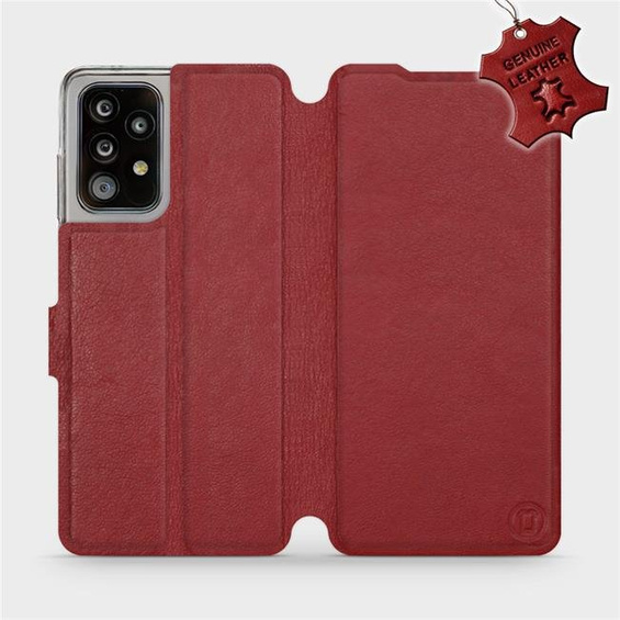 Hülle für Samsung Galaxy A52 - Farbe Dark Red Leather