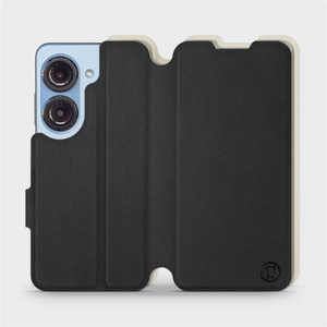 Hülle für Asus Zenfone 9 - Farbe Schwarz mit Platin