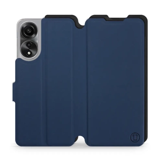 Hülle für OPPO A78 5G - Farbe Marine mit Schwarz
