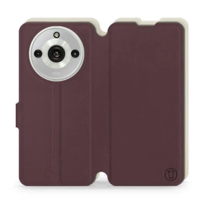 Hülle für Realme 11 Pro - Farbe Burgund mit Platin