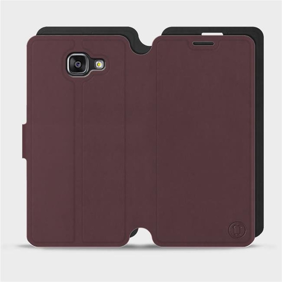Hülle für Samsung Galaxy A5 2016 - Farbe Burgund mit Schwarz