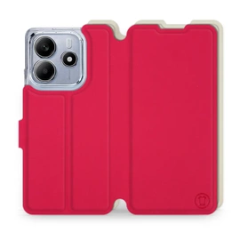 Hülle für Xiaomi Redmi Note 14 5G - Farbe Rot mit Platin
