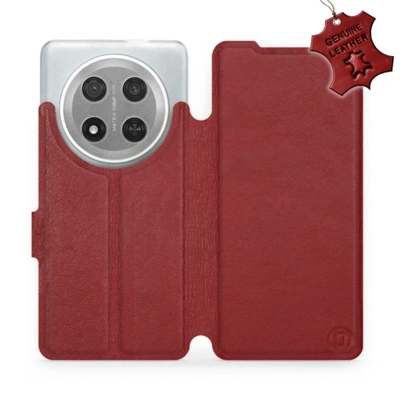 Hülle für Huawei Honor Magic7 Lite 5G - Farbe Dark Red Leather