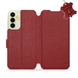 Hülle für Samsung Galaxy M15 5G - Farbe Dark Red Leather