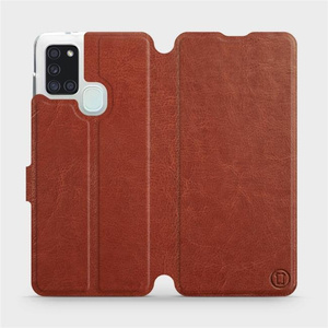 Hülle für Samsung Galaxy A21S - Farbe Brown&Gray