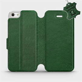 Hülle für Apple iPhone 5s - Farbe Green Leather