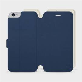 Hülle für Apple iPhone 6s Plus - Farbe Marineblau mit Platin