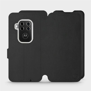 Hülle für Motorola One Zoom - Farbe Schwarz mit Schwarz