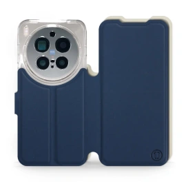 Hülle für Vivo X300 pro - Farbe Marineblau mit Platin