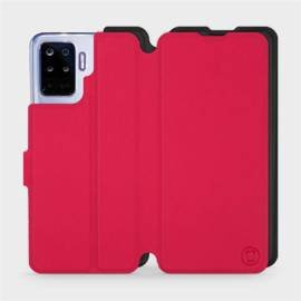 Hülle für OPPO Reno 5 Lite - Farbe Rot mit Schwarz