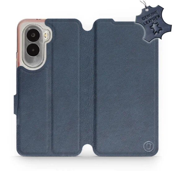Hülle für Xiaomi POCO M7 - Farbe Blue Leather