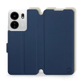 Hülle für Xiaomi POCO C65 - Farbe Marineblau mit Platin