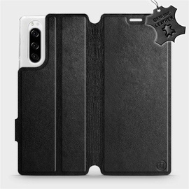 Hülle für Sony Xperia 5 - Farbe Black Leather