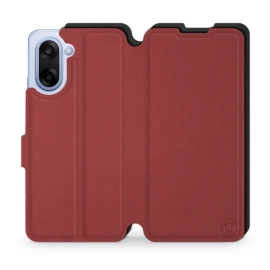 Hülle für OnePlus Nord CE5 - Farbe Dunkelrot mit Schwarz