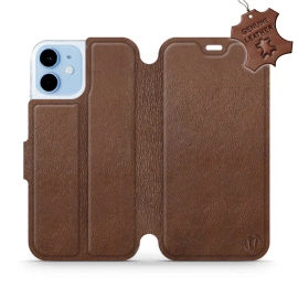 Hülle für Apple iPhone 12 mini - Farbe Brown Leather