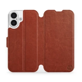 Hülle für Apple iPhone 16 - Farbe Brown&Orange