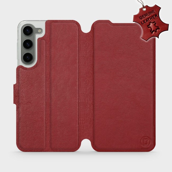 Hülle für Samsung Galaxy S23 Plus - Farbe Dark Red Leather
