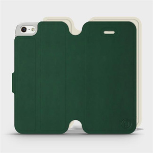 Hülle für Apple iPhone 5s - Farbe Grün mit Platin