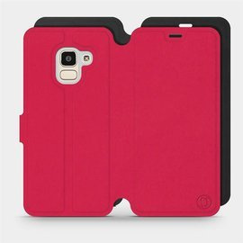 Hülle für Samsung Galaxy J6 2018 - Farbe Rot mit Schwarz