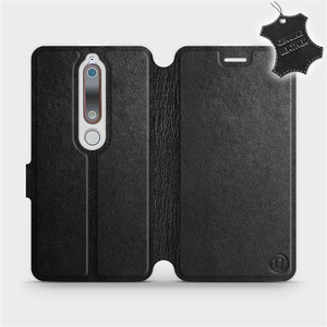 Hülle für Nokia 6.1 - Farbe Black Leather