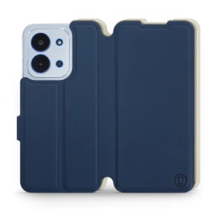 Hülle für Xiaomi Redmi 15C - Farbe Marineblau mit Platin