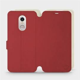 Hülle für Xiaomi Redmi 5 Plus - Farbe Dunkelrot mit Platin