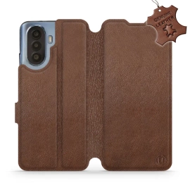 Hülle für Huawei Nova Y70 - Farbe Brown Leather