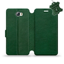 Hülle für Huawei Y6 II Compact - Farbe Green Leather