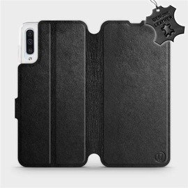 Hülle für Samsung Galaxy A50 - Farbe Black Leather
