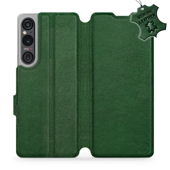 Hülle für Sony Xperia 1 V - Farbe Green Leather