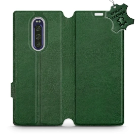 Hülle für Sony Xperia 1 - Farbe Green Leather