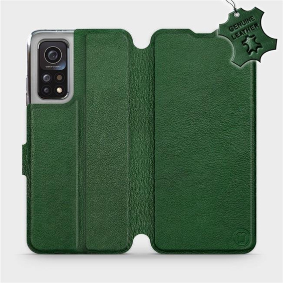 Hülle für Xiaomi Mi 10T - Farbe Green Leather