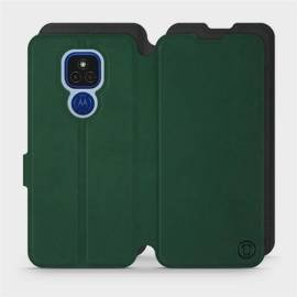 Hülle für Motorola Moto E7 Plus - Farbe Grün mit Schwarz