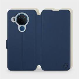 Hülle für Nokia 5.4 - Farbe Marineblau mit Platin