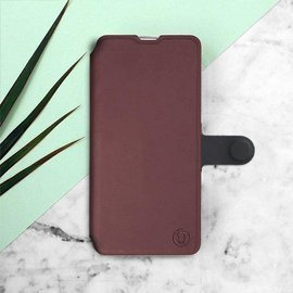 Hülle für Samsung Galaxy A30s - Farbe Burgund mit Schwarz