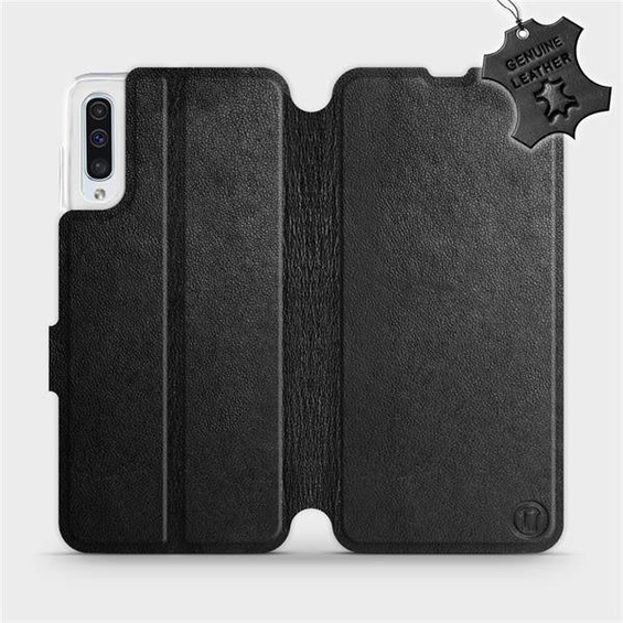 Hülle für Samsung Galaxy A50 - Farbe Black Leather
