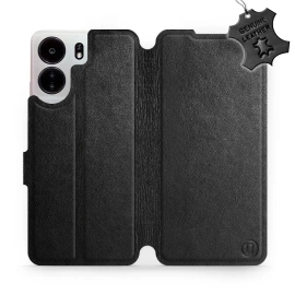 Hülle für Xiaomi POCO C65 - Farbe Black Leather
