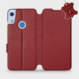 Hülle für Huawei Y6S - Farbe Dark Red Leather