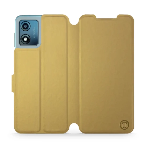 Hülle für Motorola Moto E13 - Farbe Gold&Gray