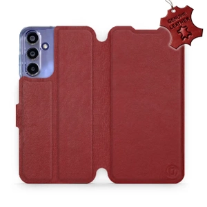 Hülle für Samsung Galaxy A15 4G - Farbe Dark Red Leather