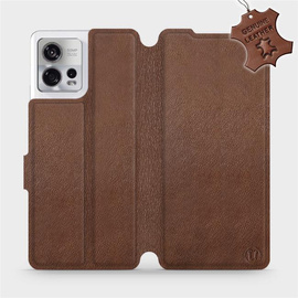 Hülle für Motorola Edge 30 Fusion - Farbe Brown Leather