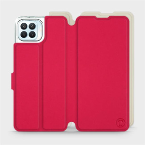 Hülle für OPPO Reno 4 Lite - Farbe Rot mit Platin