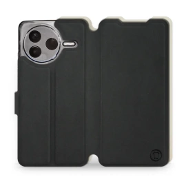 Hülle für Xiaomi POCO F7 Pro 5G - Farbe Schwarz mit Platin