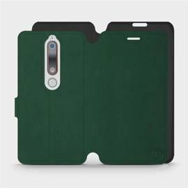 Hülle für Nokia 6.1 - Farbe Grün mit Schwarz