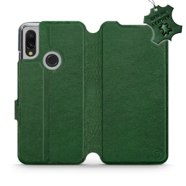 Hülle für Xiaomi Redmi 7 - Farbe Green Leather