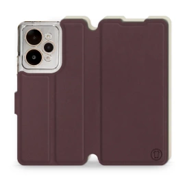 Hülle für Realme 15 Pro 5G - Farbe Burgund mit Platin