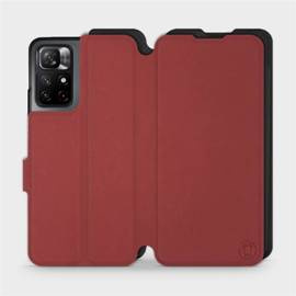 Hülle für Xiaomi Redmi Note 11S 5G - Farbe Dunkelrot mit Schwarz